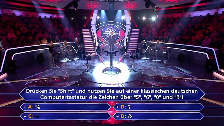 Diese Auswahlfrage stellte die Kandidaten vor unl&ouml;sbare Probleme - wof&uuml;r G&uuml;nther Jauch vollstes Verst&auml;ndnis hatte: "Das wei&szlig; doch keine Sau!"