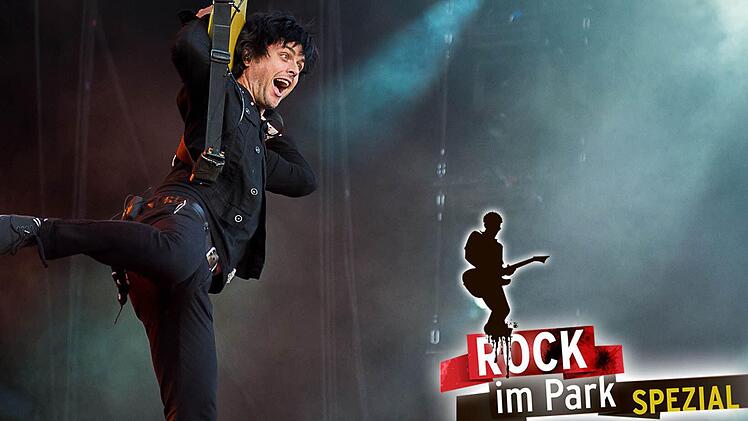 Billie Joe Armstrong - Sänger von Green Day - gibt auf der Bühne alles. Foto: Tobias Köpplinger