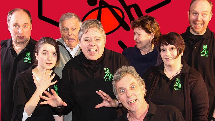 Die Äh-Werker mit Doris Kaschta (oben Mitte) und Ulf Sowa (vorne), die die Gruppe mittlerweile leiten. Foto: Äh-Werker