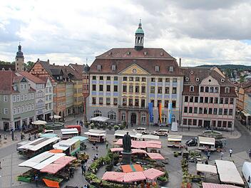 Das Coburger Rathaus als Objekt der Begierde: Wer zieht hier im Mai 2020 als neuer OB ein?Foto: Simone Bastian / CT-Archiv