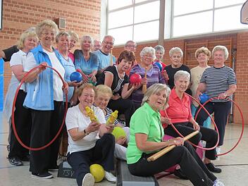 Mit Freude bei der Sache: Die Abteilung des TSV Euerdorf Senioren-60-plus mit Abteilungsleiterin Gisela Bergel. Foto: Doris Bauer