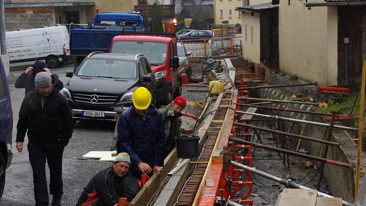 Bauarbeiten in Steinberg. Foto: Marco Meißner