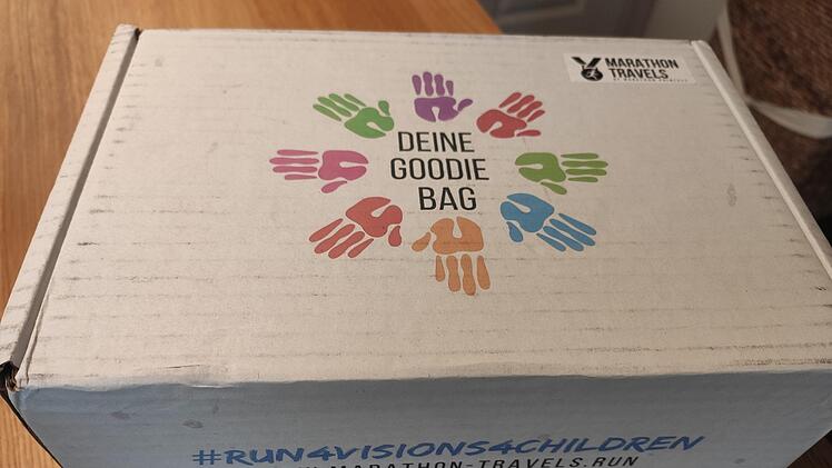 Überraschungen für die Läufer: Jeder  bekommt ein "Goodie Bag" zugeschickt.