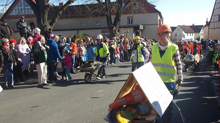 Faschingsumzug in Ebenhausen.  Foto: Stefan Geiger