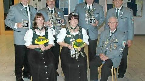 Gruppenbild mit den treffsichersten Schützen Foto: p