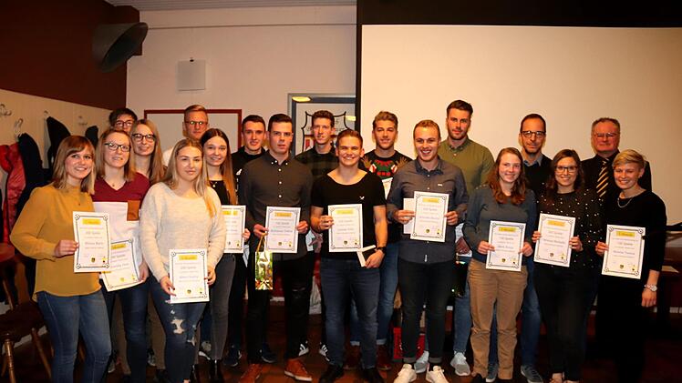 Die Geehrten  mit den meisten Spielen Foto: Johanna Blum