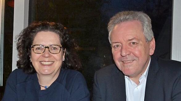 Sandra Wüstner und Holger Auernheimer (Bild links) erläuterten den Haushalt aus ihrer Sicht, Kurt Zollhöfer und Walter Drebinger (rechts) sprachen für die CSU.  Fotos: Bernhard Panzer