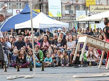 Ein Festivalgelände in der Forchheimer Altstadt wie 2018 ist wegen der Rathaussanierung heuer nicht möglich: Zirkart zieht deshalb in den Park um. Foto: Barbara Herbst/Archiv