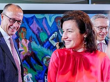 Bundeskanzler Friedrich Merz und Dorothee Bär, Bundesministerin für Forschung, Technologie und Raumfahrt.