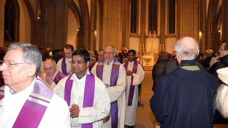 Besuch des Bischofs in Bad Kissingen. Foto: Peter Rauch