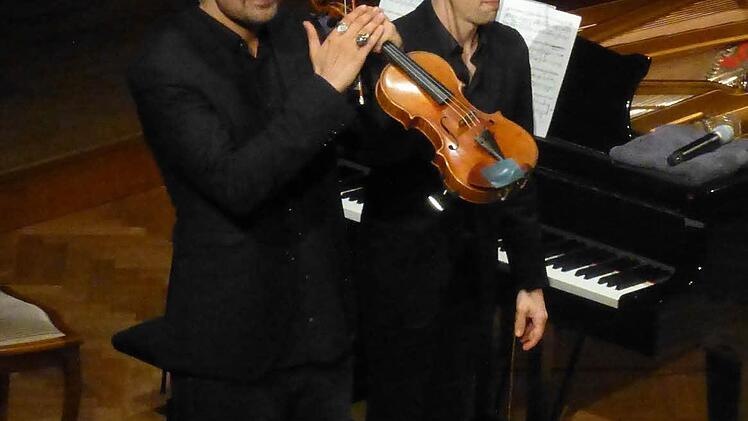 Davifd Garrett und Julien Quentin im Großen Saal. Foto: Ahnert