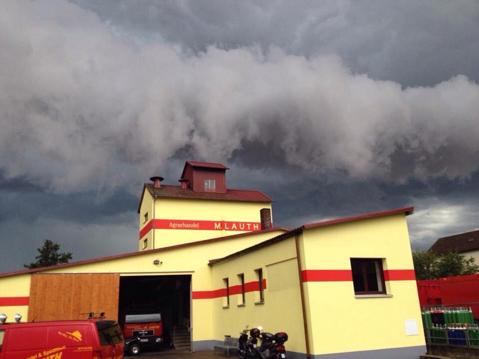Gewitter über Bamberg. Foto: Sandra Lauth