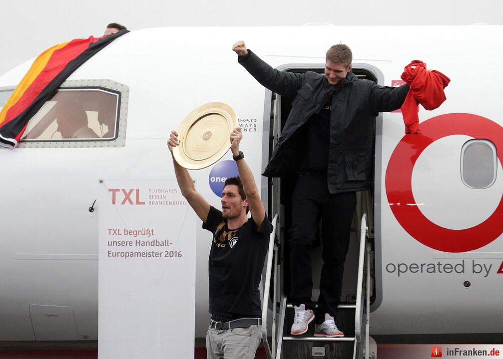 Handball-Nationalmannschaft - Ankunft Tegel