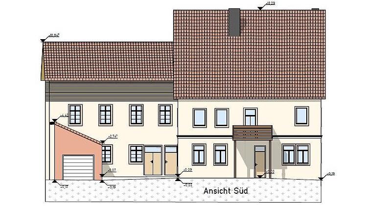 So soll das Haus nach der Renovierung aussehen.
