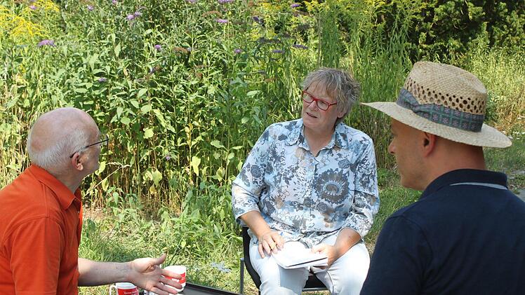 Gute Stimmung beim Sommerinterview in PommersfeldenFoto: Marcel Terillo
