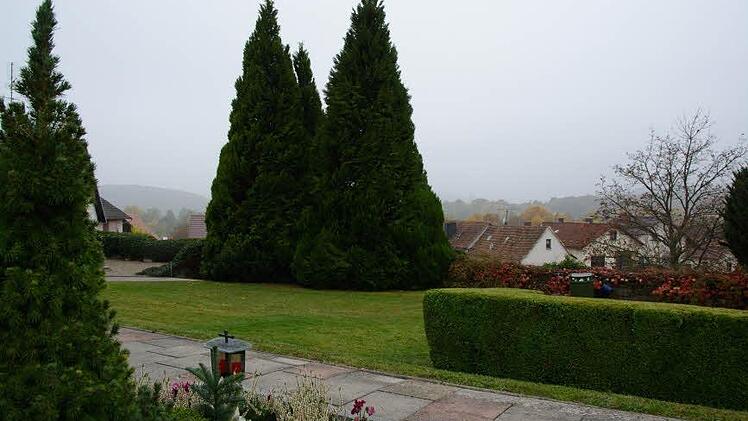 Auf dieser Wiese im Friedhof in Bad Bocklet wäre die neue Urnenbestattung unter Bäumen möglich.  Foto: Björn Hein