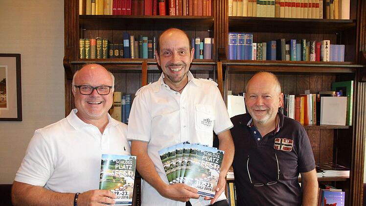 Die Schlossplatzfest-Macher (von links): Bernd Glauben, Marcus Geuss und Wolfgang Schubart.Oliver Schmidt