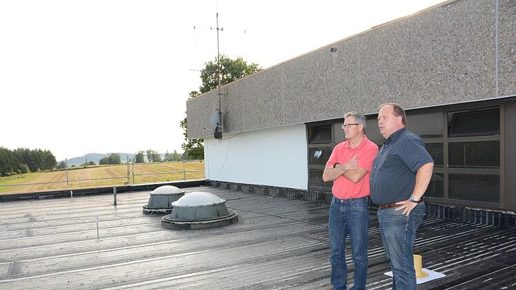 Sanierung der Frankenwaldhalle in Grafengehaig Foto: Dagmar Besand