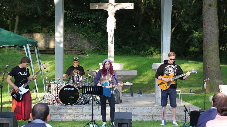 Die Zeiler Funkrock-Band "Looking down the Barrel". Foto: Ronald Heck