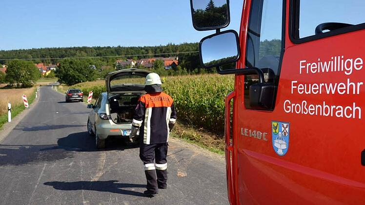 Unfall bei Windheim. Foto: Peter Rauch