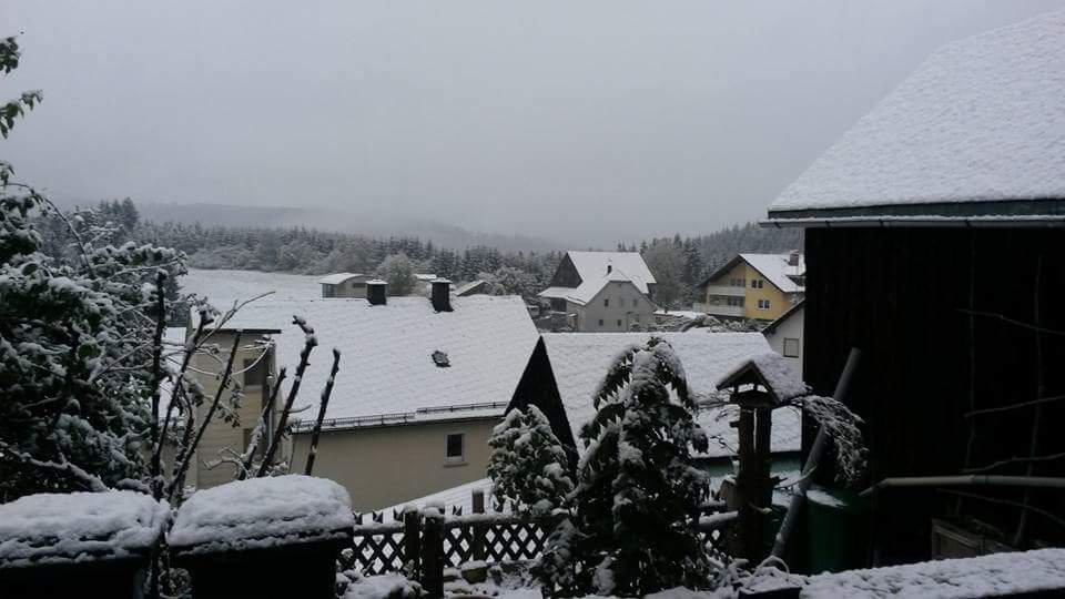 Erster Schnee in Franken