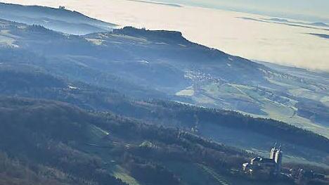 Der Gottesgarten am Obermain mit Vierzehnheiligen, dem Staffelberg und dem Veitsberg (hinten links)