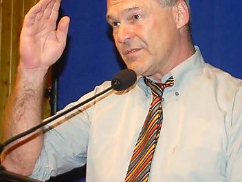 Frank Rebhan ist berührt vom Ergebnis der Nominierungsveranstaltung.  Foto: Gabi Arnold