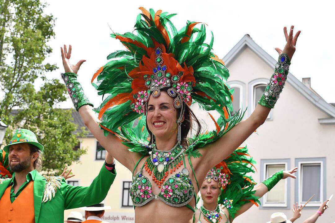 Umzug beim Samba-Festival in Coburg