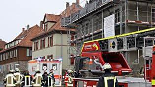 Arbeitsunfall gestern Nachmittag in der Kissinger Straße. Foto: Markus Reeh
