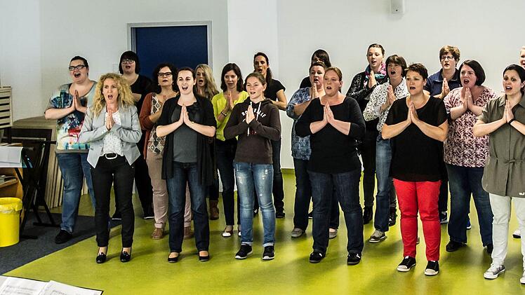 Proben-Impressionen mit dem Vocalensemble CoburgFoto: Jochen Berger