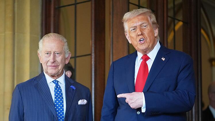 US-Pr&auml;sident Trump und K&ouml;nig Charles III.