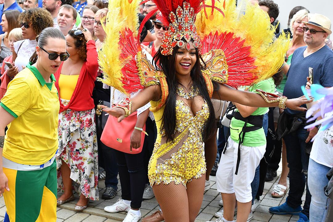 Umzug beim Samba-Festival in Coburg