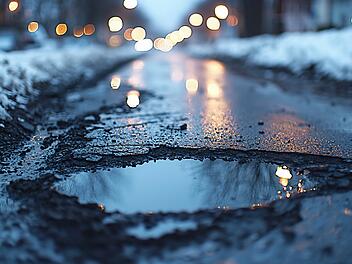 Schlagl&ouml;cher, Frost, Winter