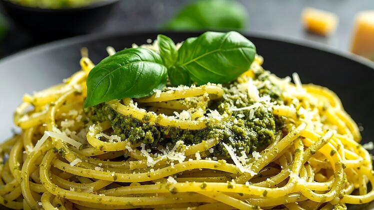 Pesto, Spaghetti, Pasta, Nudeln