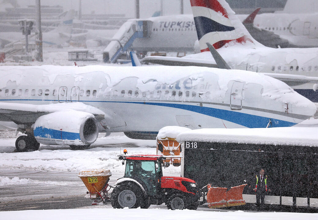 Wintereinbruch in Süddeutschland - München