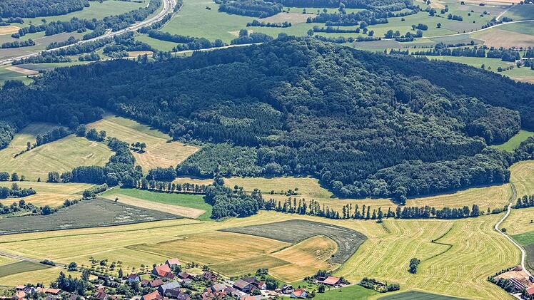 Aus der Luft: Mitgenfeld Foto: Klaus Leidorf/Bund Naturschutz