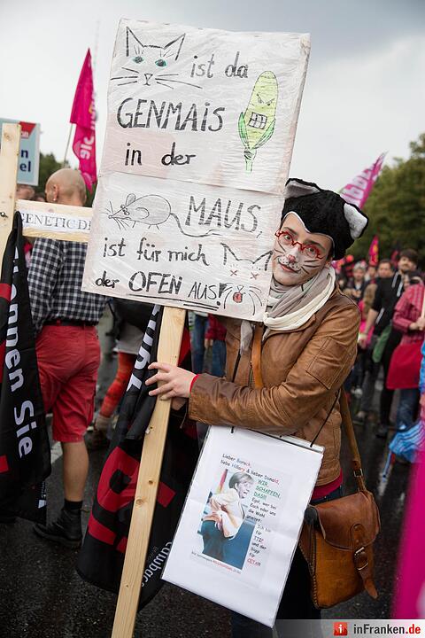 Demonstration gegen die Handelsabkommen