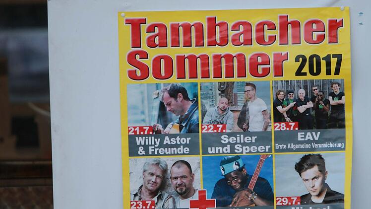 Seiler & Speer begeisterten das Publikum im Schlosshof von Tambach. Foto: Jochen Berger