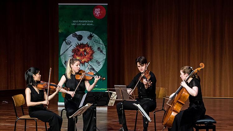 Ein beeindruckendes Coburg-Debüt gelang dem jungen Lazarus String Quartet beim Auftritt im Kongresshaus Rosengarten.Foto: Jochen Berger