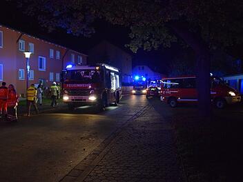 Eine brennende Gasleitung in der Bayreuther Altstadt verursachte Feuerwehreinsatz