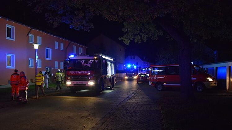Eine brennende Gasleitung in der Bayreuther Altstadt verursachte Feuerwehreinsatz