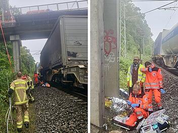 Bahnverkehr rund um F&uuml;rth lahmgelegt &ndash; Feuerwehr zeigt schwierige Bergung