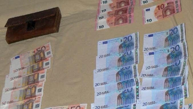 Sichergestelltes Bargeld. Foto: Polizei