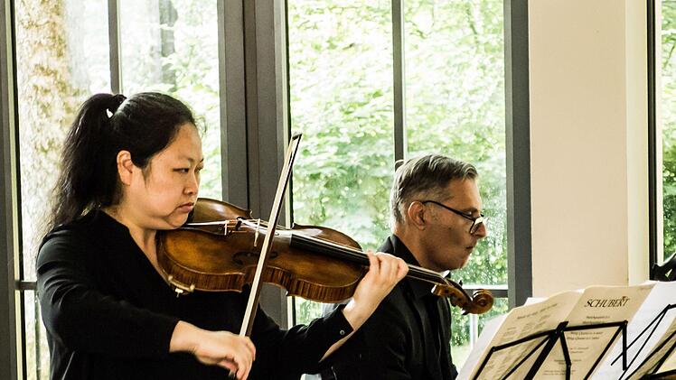 Die Bratschistin Zuho Lu und der Pianistin Antonio Grimaldi gestalten am Montag, 19. Juli, ein Konzert bei der Gesellschaft der Musikfreunde Coburg.Foto: Archiv/Jochen Berger