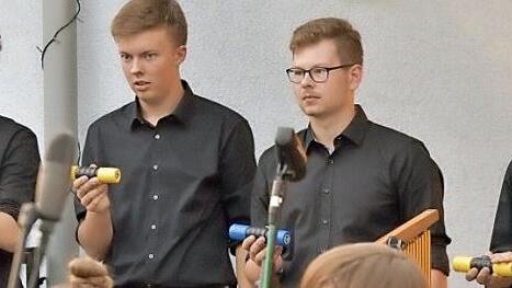 Alles im Rhythmus? Selbstverständlich, dafür sorgten die Musiker der Stadtjugendkapelle.