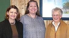 Der neue Vorstand der Liedertafel Roßfeld-Rudelsdorf (von links): Maria Westhäuser, Brigitta Puhr, Regine Blümig; es fehlt Mirka Schröder.  Foto: Karl-Heinz Blümig