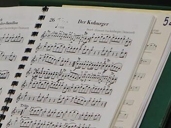 Auch wenn er keine offizielle Hymne ist, der "Coburger Marsch" wird gerne und oft bei Veranstaltungen jeder Art gespielt. Foto: Jochen Berger