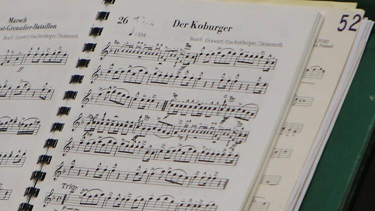 Auch wenn er keine offizielle Hymne ist, der "Coburger Marsch" wird gerne und oft bei Veranstaltungen jeder Art gespielt. Foto: Jochen Berger