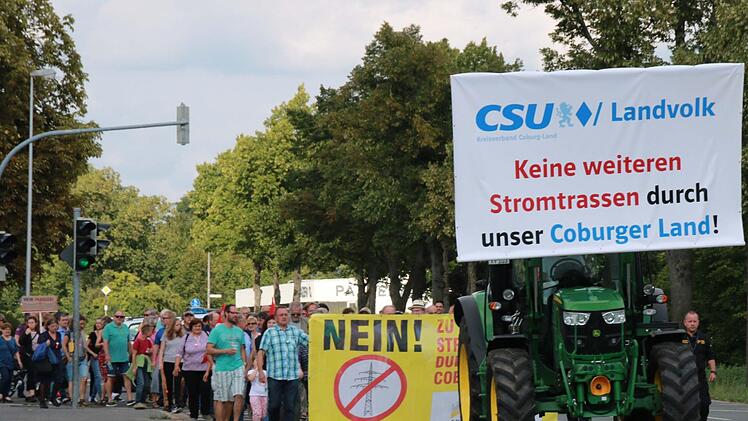 Sammelplatz für die Coburger Teilnehmer waren die Verbrauchermärkte an der Neustadter Straße.