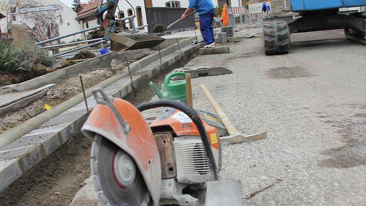 Blick auf die Baustelle in Hummendorf Foto: Friedwald Schedel